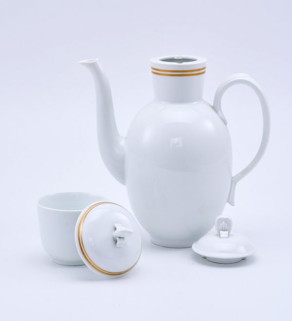 31/2197: Kaffeekanne und Zuckerdose, Art Deco, Meissen Pfeifferzeit (1924-´34) – Bild 2