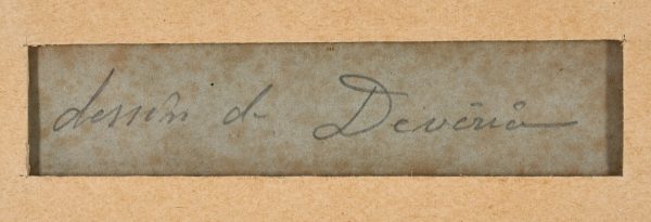 214/283 Bleistiftskizze Genremaler um 1870 – Bild 3