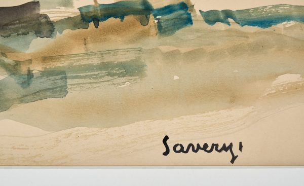 214/153 Aquarell über Tusche Albert Saverys – Bild 3
