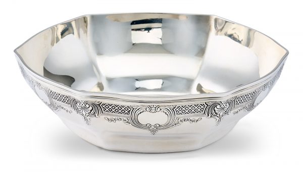 214/682 6-eckige Schale, Tiffany 1. Hälfte 20. Jh.