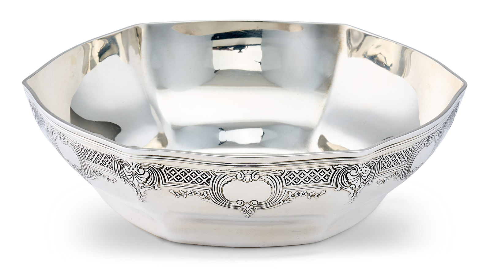 214/682 6-eckige Schale, Tiffany 1. Hälfte 20. Jh.
