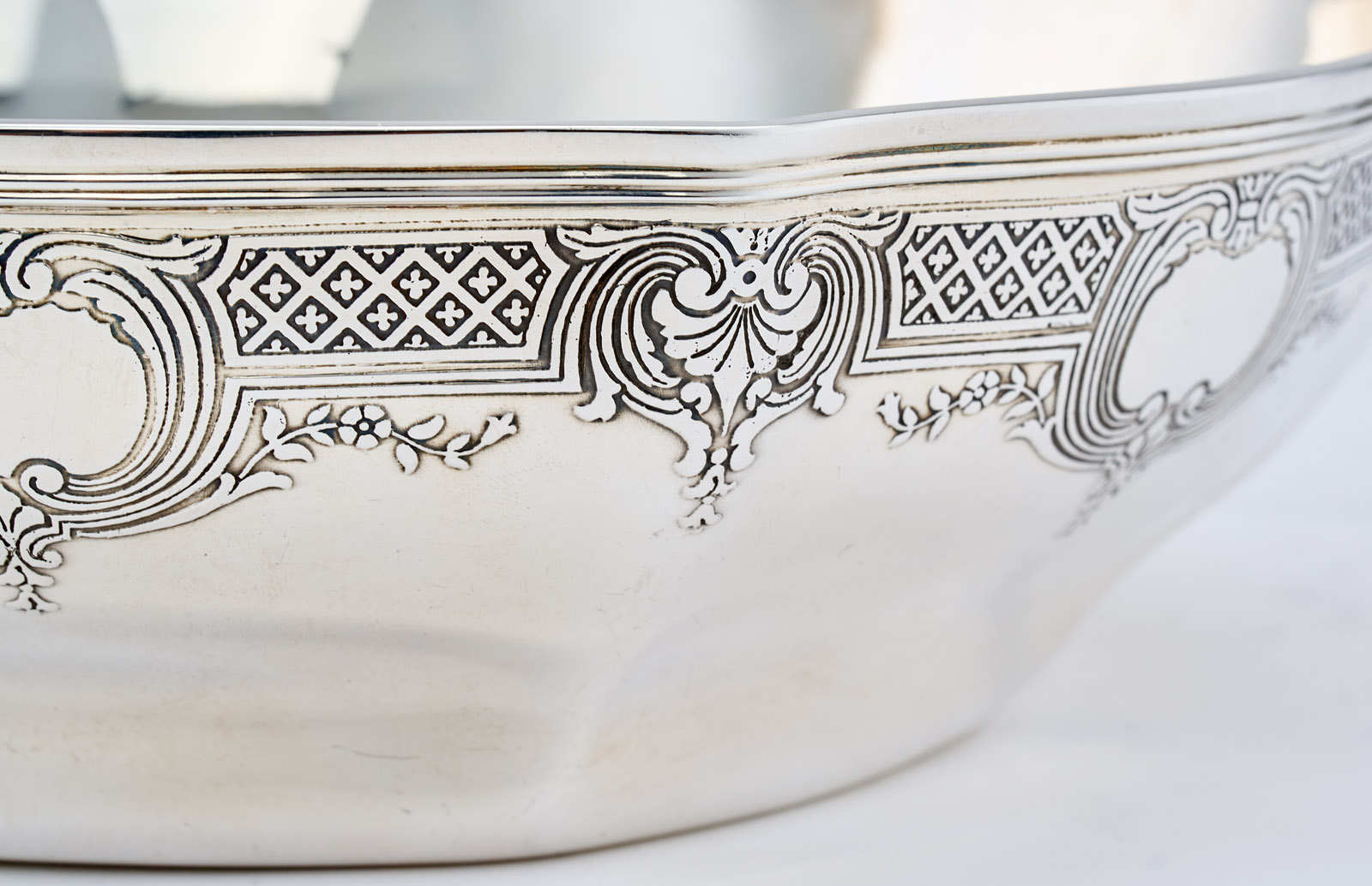 214/682 6-eckige Schale, Tiffany 1. Hälfte 20. Jh. – Bild 2