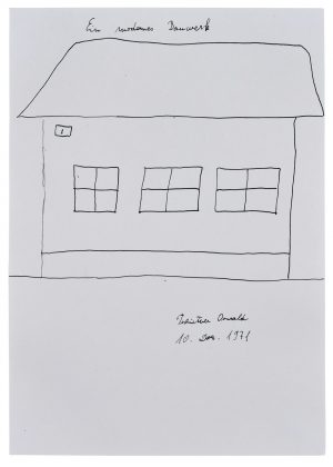 214/60 Tuschfederzeichnnung Oswald Tschirtner