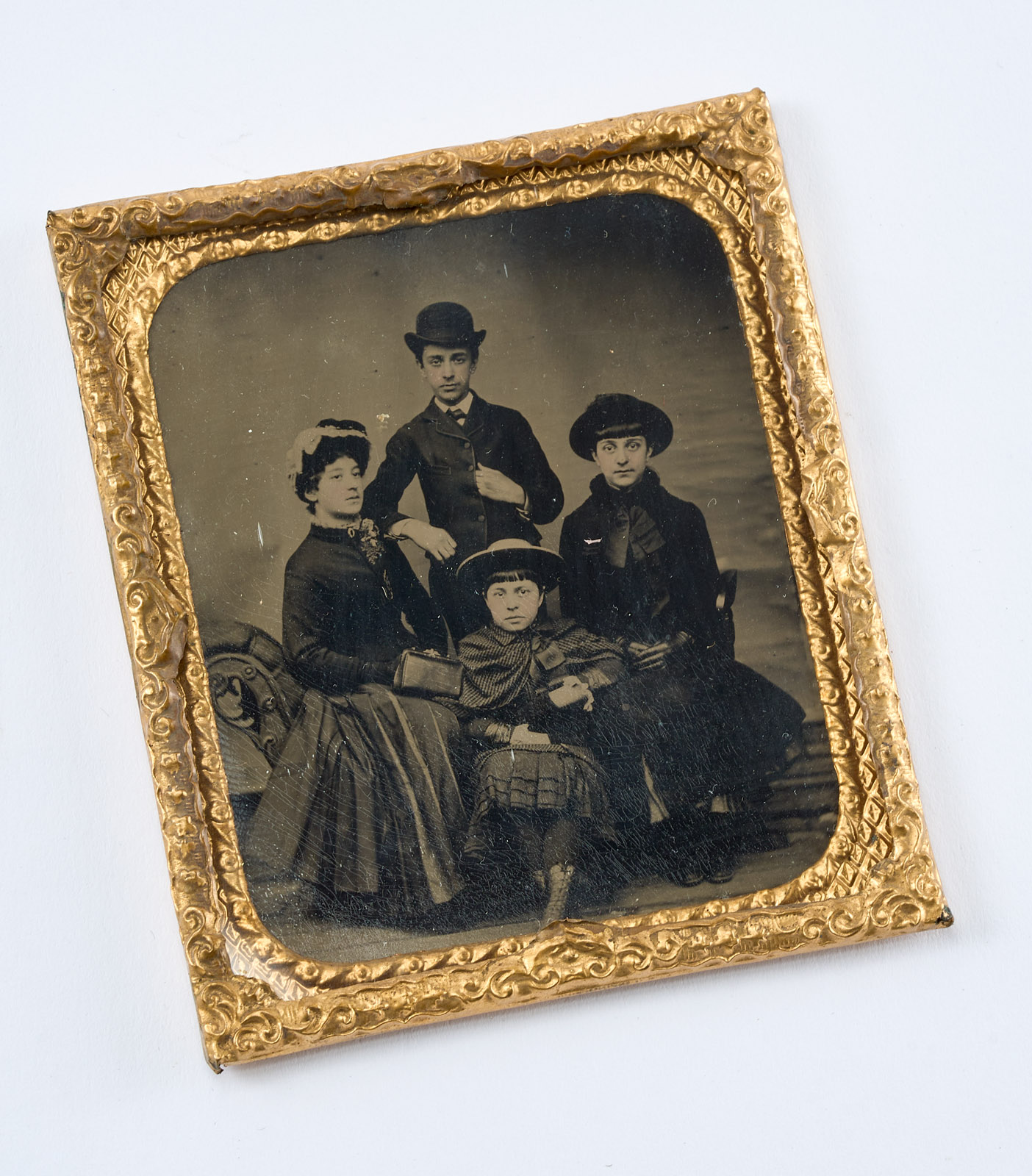 214/107 Sammlung von 21 Daguerreotypien, Ambrotypien u. Ferrotypien (Tintypes), – Bild 12
