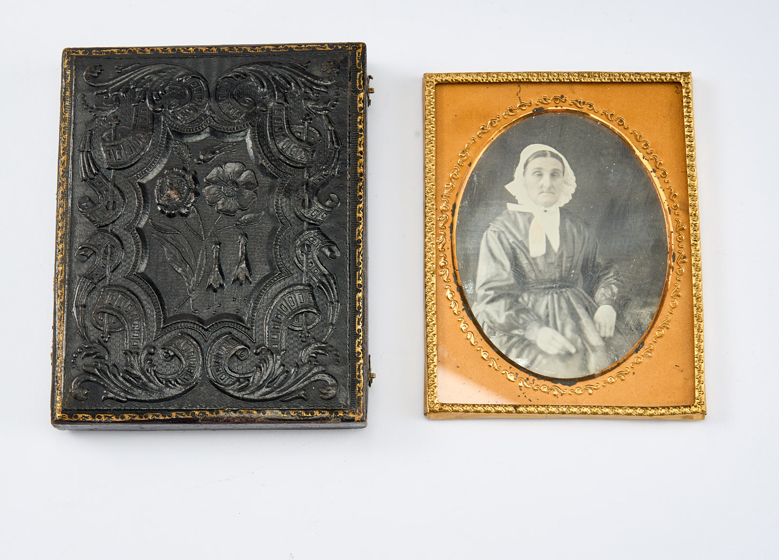 214/107 Sammlung von 21 Daguerreotypien, Ambrotypien u. Ferrotypien (Tintypes), – Bild 7