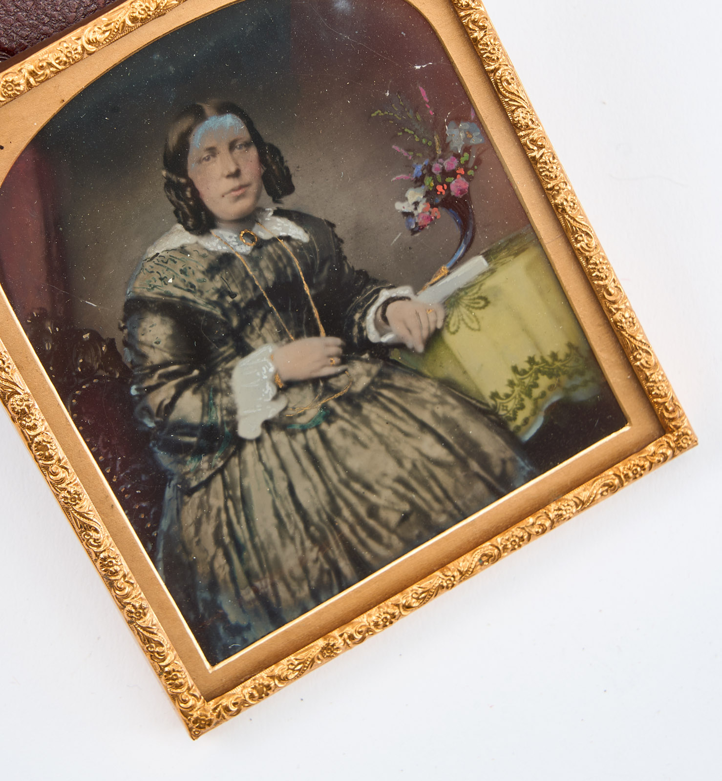 214/107 Sammlung von 21 Daguerreotypien, Ambrotypien u. Ferrotypien (Tintypes), – Bild 2