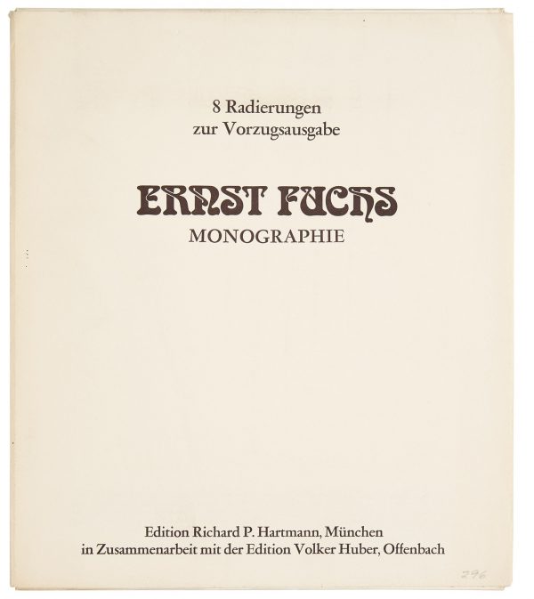 214/262 Mappe mit 8 Radierungen Ernst Fuchs