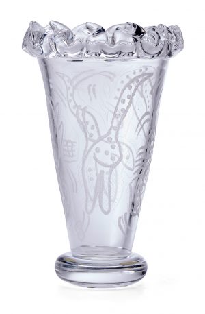 214/909 Kelchvase, Kosta Boda um 1990.