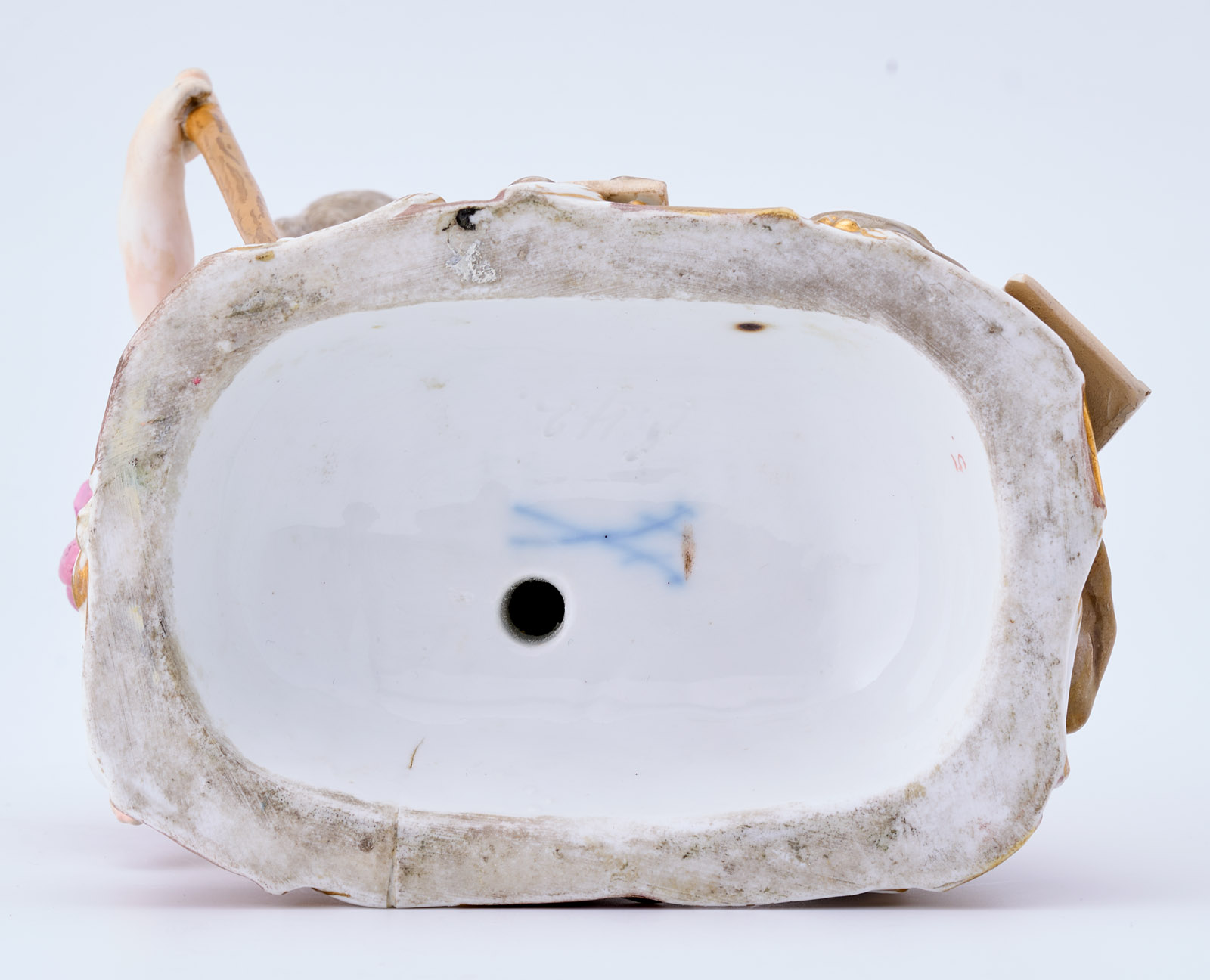 214/652 Puttengruppe "Allegorie des Handels", Meissen um 1900 – Bild 2