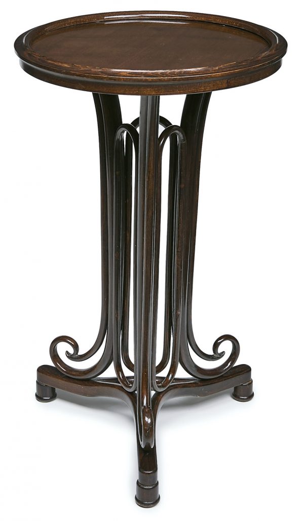 215/436: Kl. Lesetisch No. 1, Wien um 1900, Entw.  Gebrüder Thonet