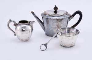 214/687 4-tlg. Tee-Kernstück, Niederlande 1845 - 1904