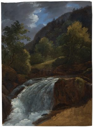 214/201 Ölstudie Deutscher Landschaftsmaler um 1830