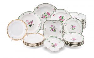 214/602 Speise-Service für 6 Pers., KPM Berlin Anf. 19. Jh. - 1849