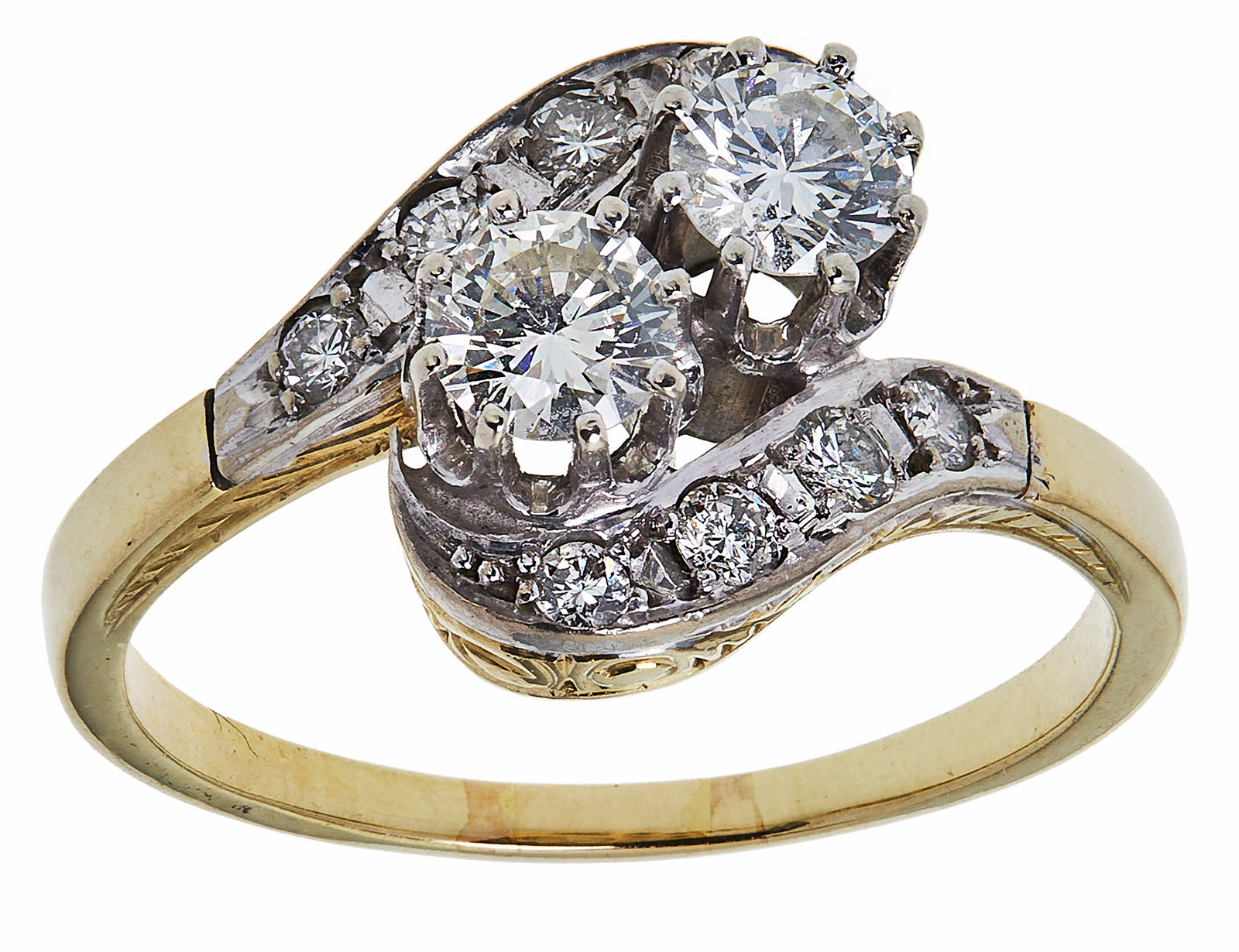 214/821 Brillant-Ring, sog. Toi-et-Moi