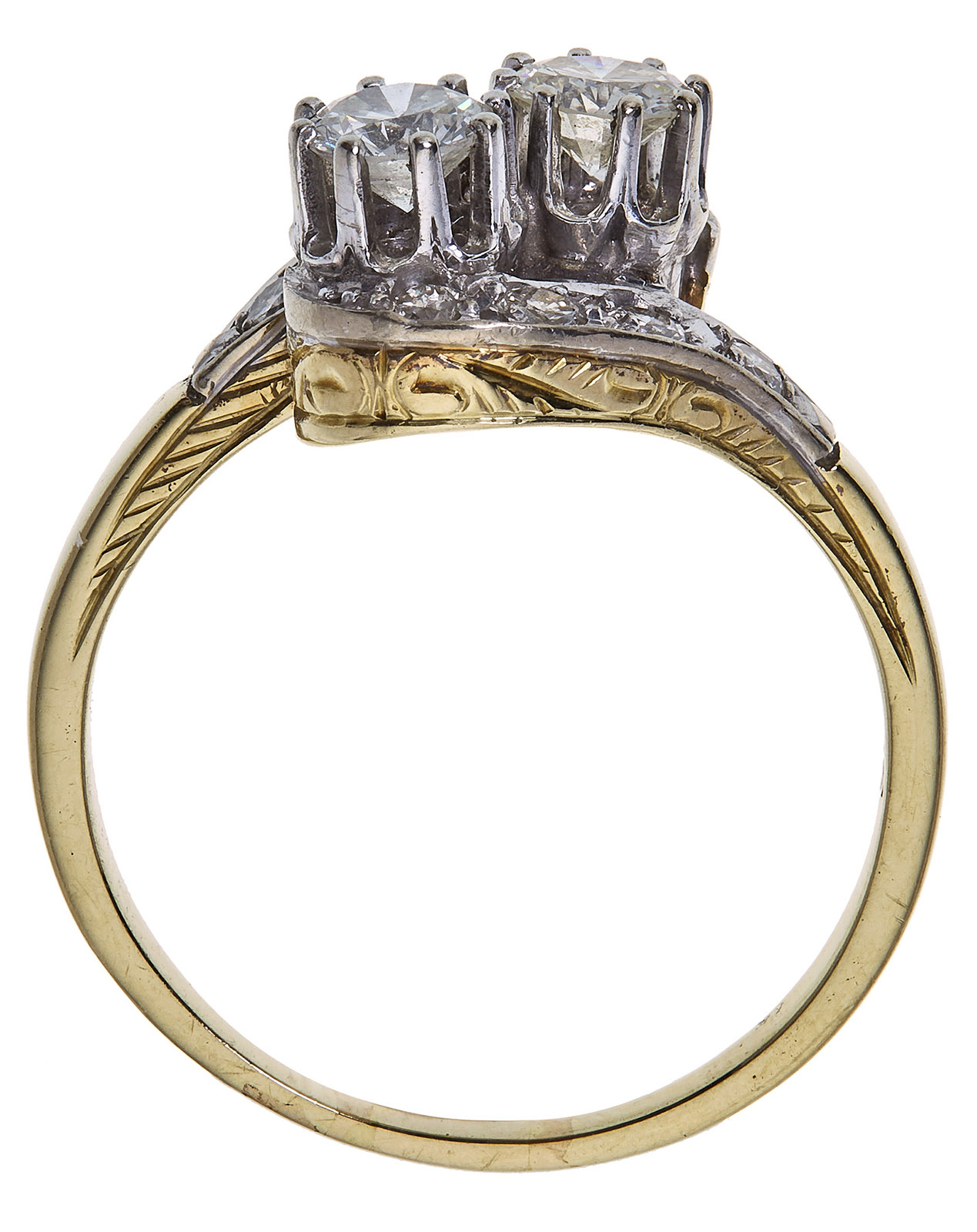 214/821 Brillant-Ring, sog. Toi-et-Moi – Bild 2