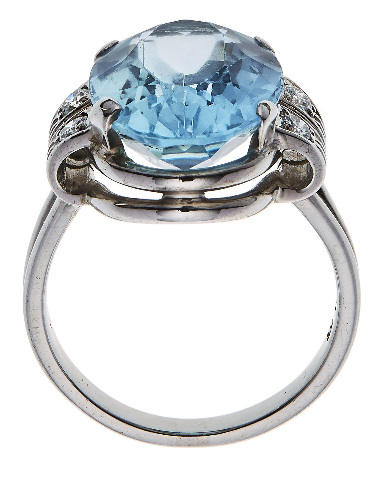 214/773 Aquamarin-Brillant-Ring – Bild 2