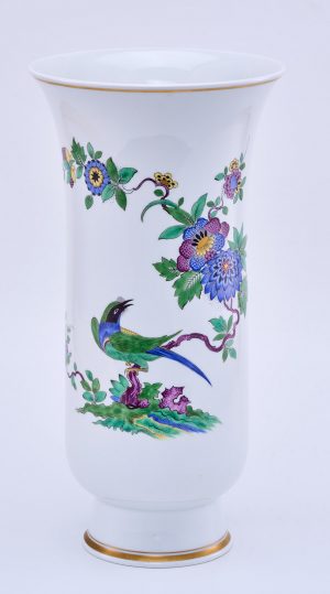 214/619 Gr. Kelchvase mit Vogeldekor, Meissen 1976