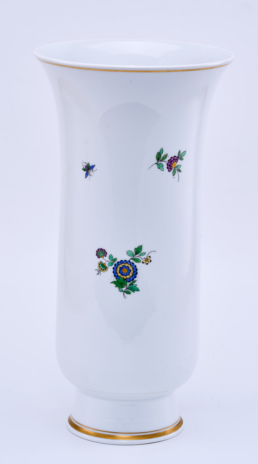 214/619 Gr. Kelchvase mit Vogeldekor, Meissen 1976 – Bild 4