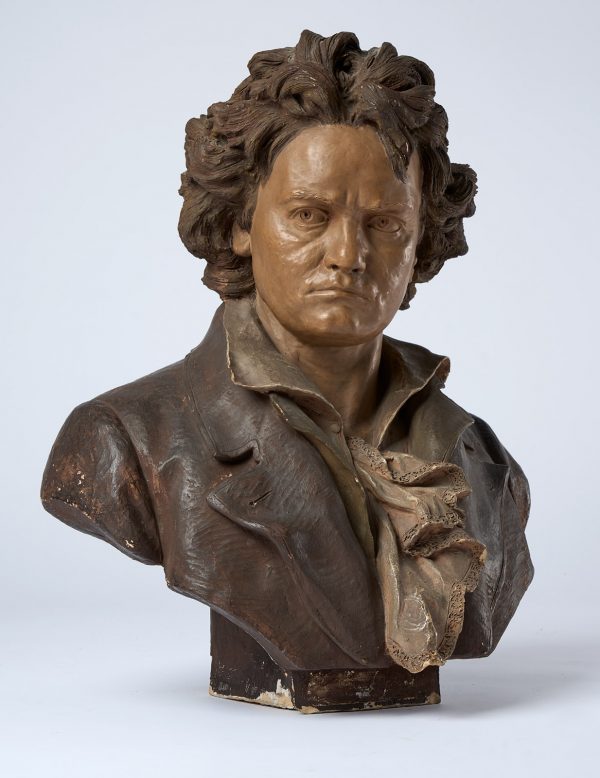 214/536 Gr. Büste "Beethoven", Goldscheider wohl Ende 19. Jh. – Bild 2