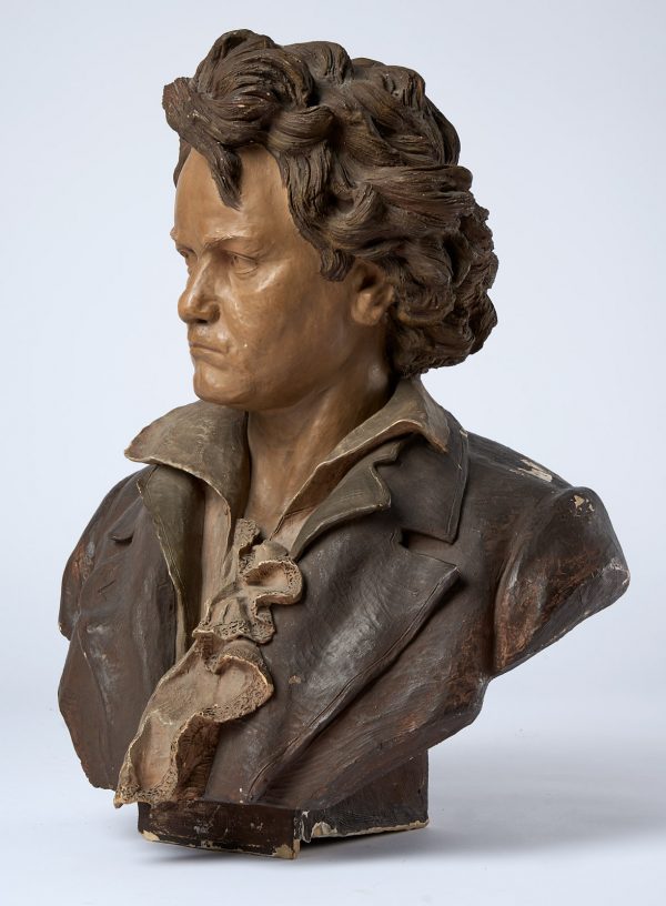 214/536 Gr. Büste "Beethoven", Goldscheider wohl Ende 19. Jh. – Bild 7