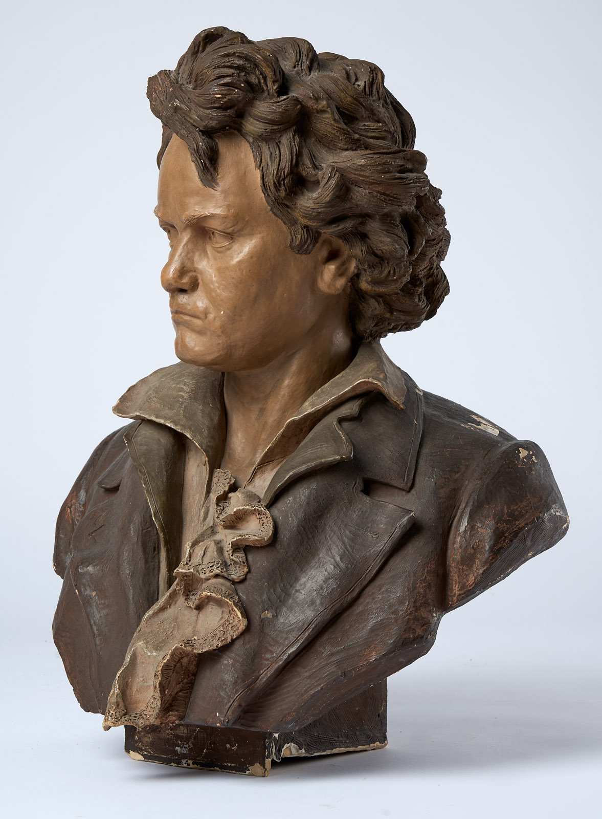 214/536 Gr. Büste "Beethoven", Goldscheider wohl Ende 19. Jh. – Bild 7