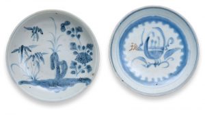 215/894 Paar kl. runde Schälchen, China wohl 18. Jh.