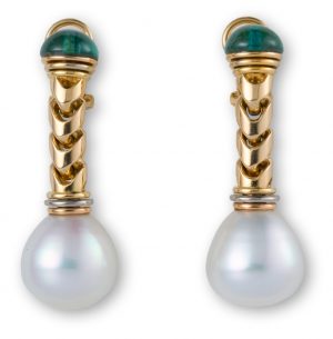 215/655: Paar gr. Ohrhänger, Juw. Friedrich,  Frankfurt