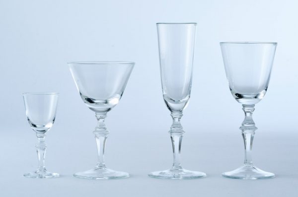 215/865: Trinkglas-Konvolut für ca. 10 Pers., Moser Ende 20. Jh