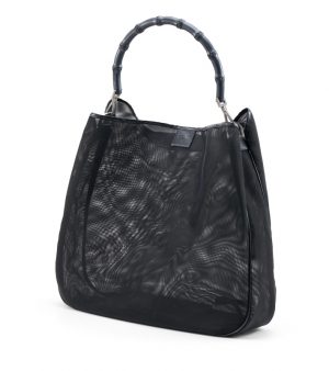 215/845: Handtasche/ Tote Bag "Bamboo Mesh", Gucci um 2000