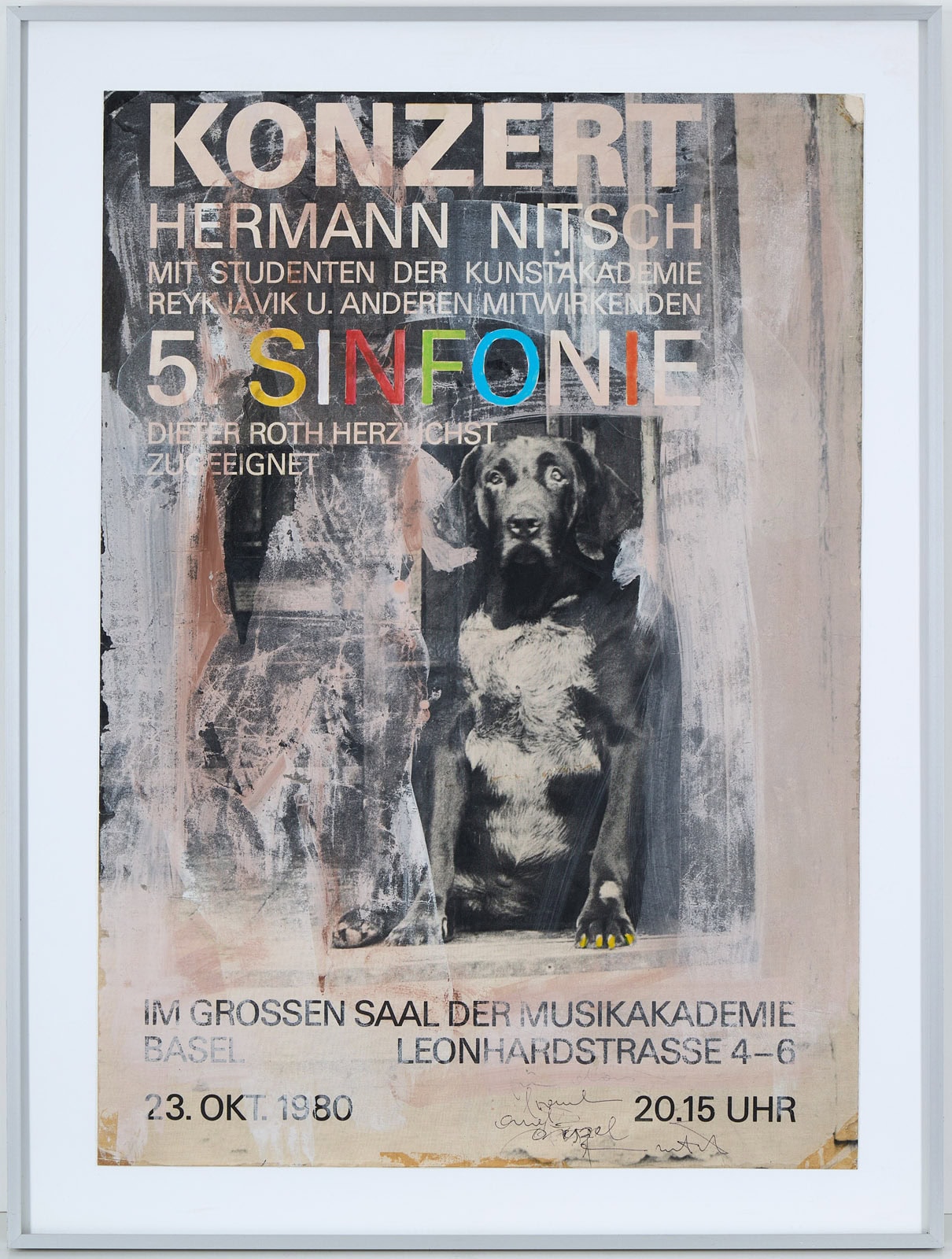 215/44 Überarbeitetes Plakat/Unikat Hermann Nitsch – Bild 5