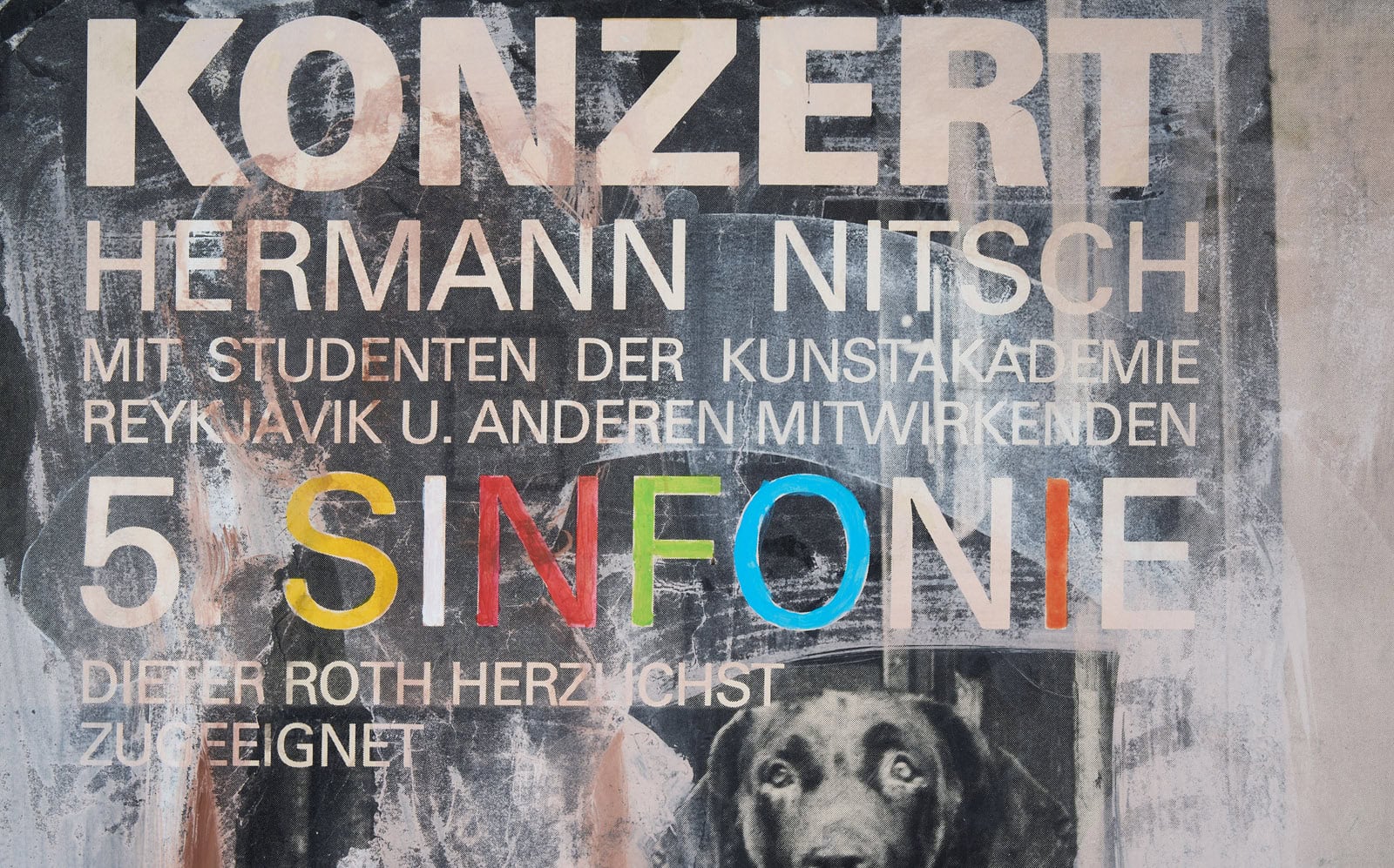 215/44 Überarbeitetes Plakat/Unikat Hermann Nitsch – Bild 4