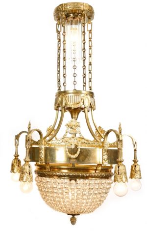 216/141 Deckenlüster, Empire-Stil um 1900