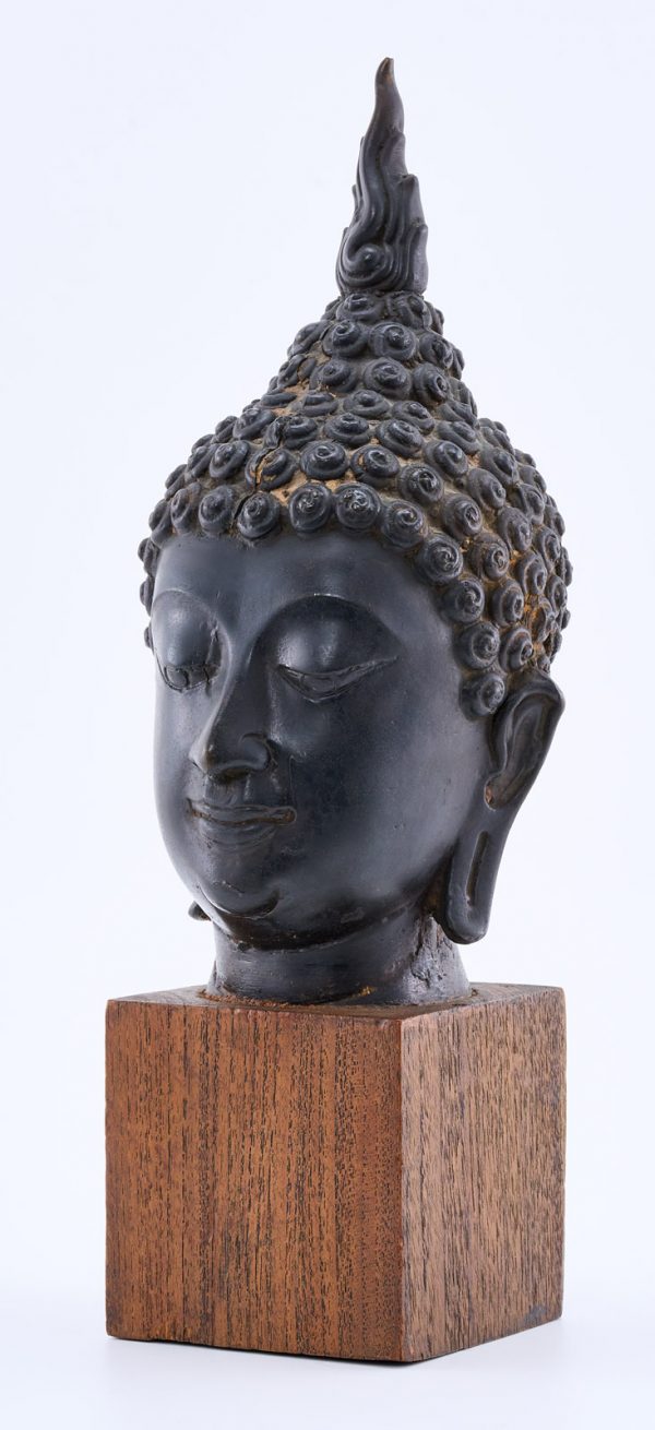 215/887 Kopf eines Buddha, Thailand wohl 19. Jh. – Bild 7