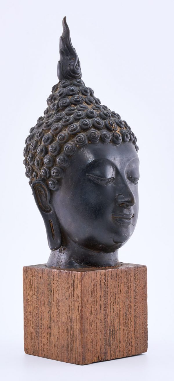 215/887 Kopf eines Buddha, Thailand wohl 19. Jh. – Bild 6