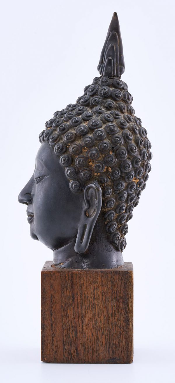 215/887 Kopf eines Buddha, Thailand wohl 19. Jh. – Bild 4
