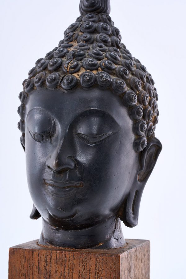 215/887 Kopf eines Buddha, Thailand wohl 19. Jh. – Bild 3