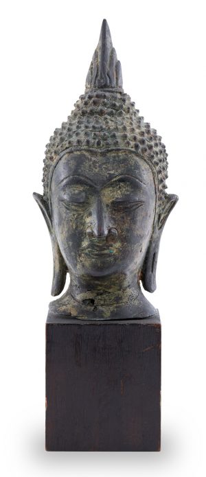 215/886 Kl. Kopf eines Buddha, Thailand wohl 19. Jh.