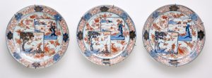 215/909 Satz von 3 Tellern, China wohl Ende 18. Jh.