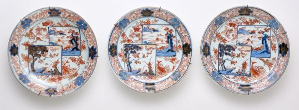215/909 Satz von 3 Tellern, China wohl Ende 18. Jh.