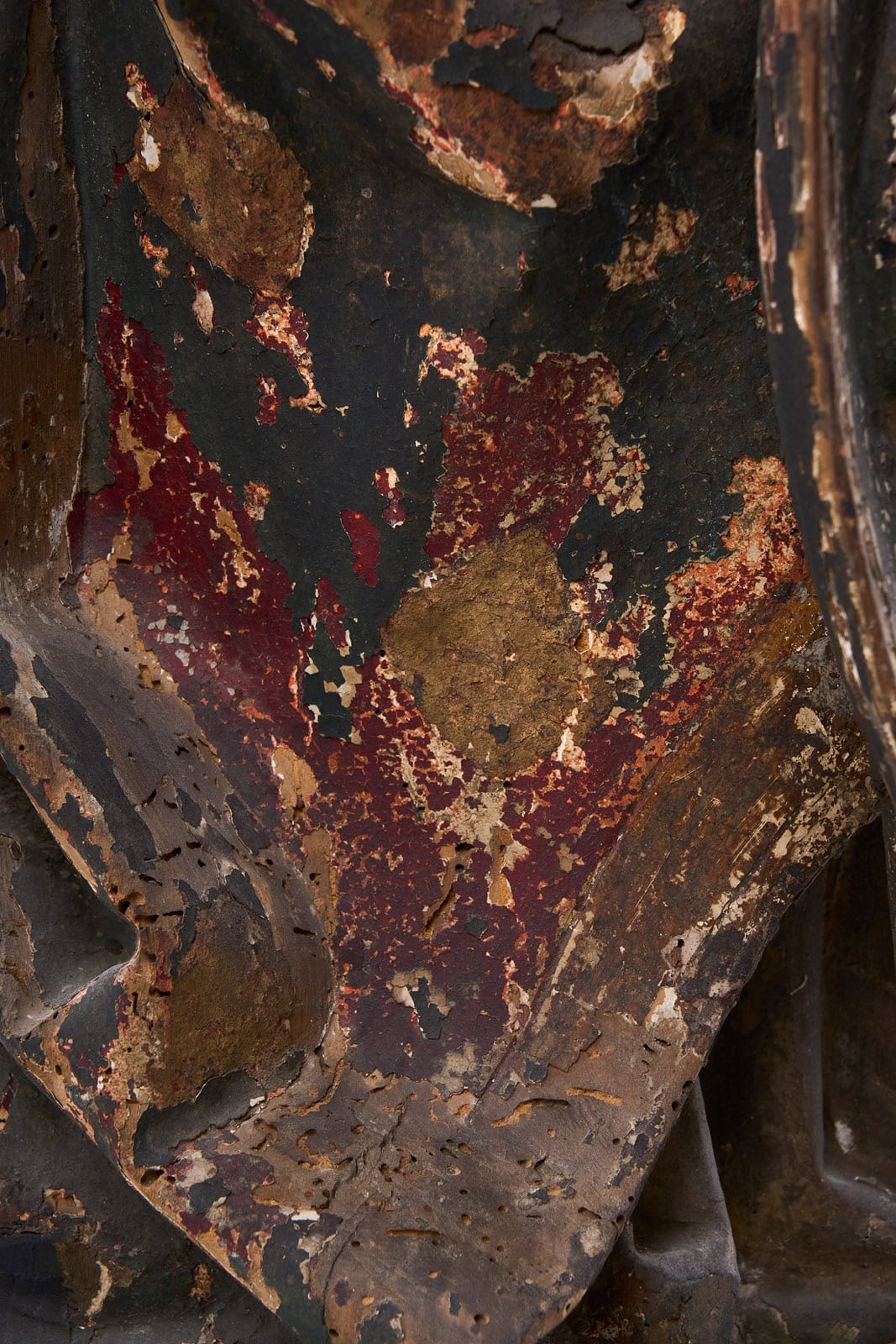 215/330 Heiligenfigur "Bischof", spätgotisch, wohl süddeutsch 17. Jh. – Bild 2
