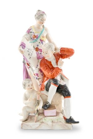 215/523: "Die Rechenkunst", KPM Berlin 19. Jh