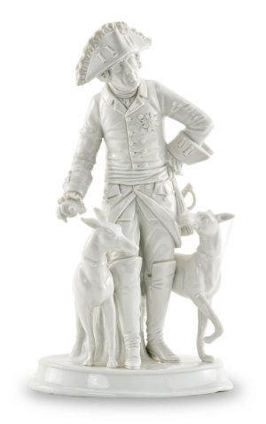 215/517: Friedrich II. mit Windspielen, Scheibe Alsbach 2. Hälfte 20. Jh