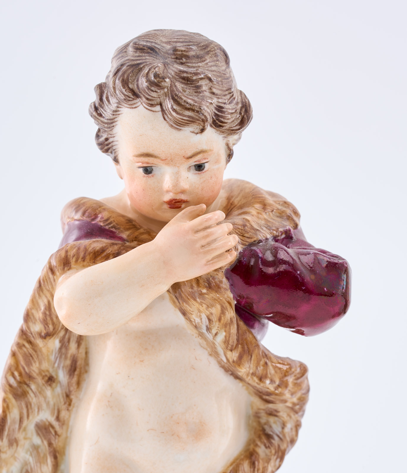 216/437 Satz von 2 Jahreszeiten-Putti "Herbst" und "Winter", Meissen um 1870. – Bild 4