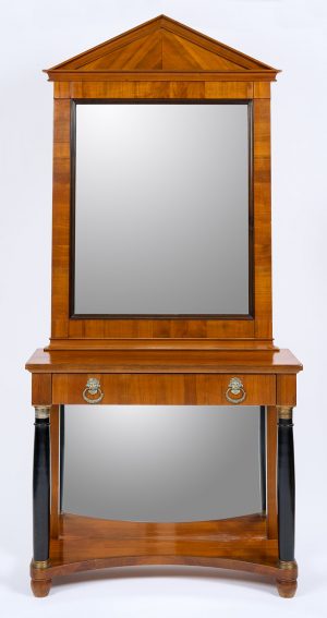 215/452: Wandkonsole m. Spiegel, Empire-Stil,  20. Jh.