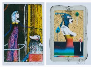 215/64 2 Farblithographien Paul Wunderlich