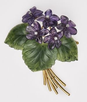 215/664: Gr. Blumenstrauß-Brosche
