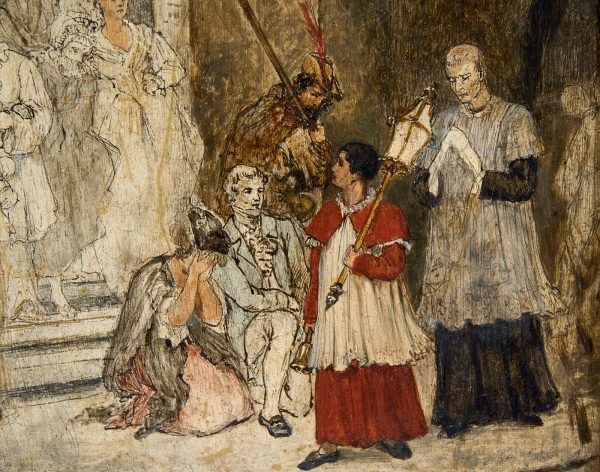 215/283 Ölstudie Joseph Weiser zugeschrieben – Bild 4
