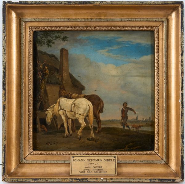 215/255 Gemälde Johann Nepomuk Giebele zugeschrieben – Bild 5