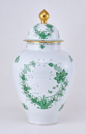 219/742 Gr. Deckelvase, Herend 2. Hälfte 20. Jh.