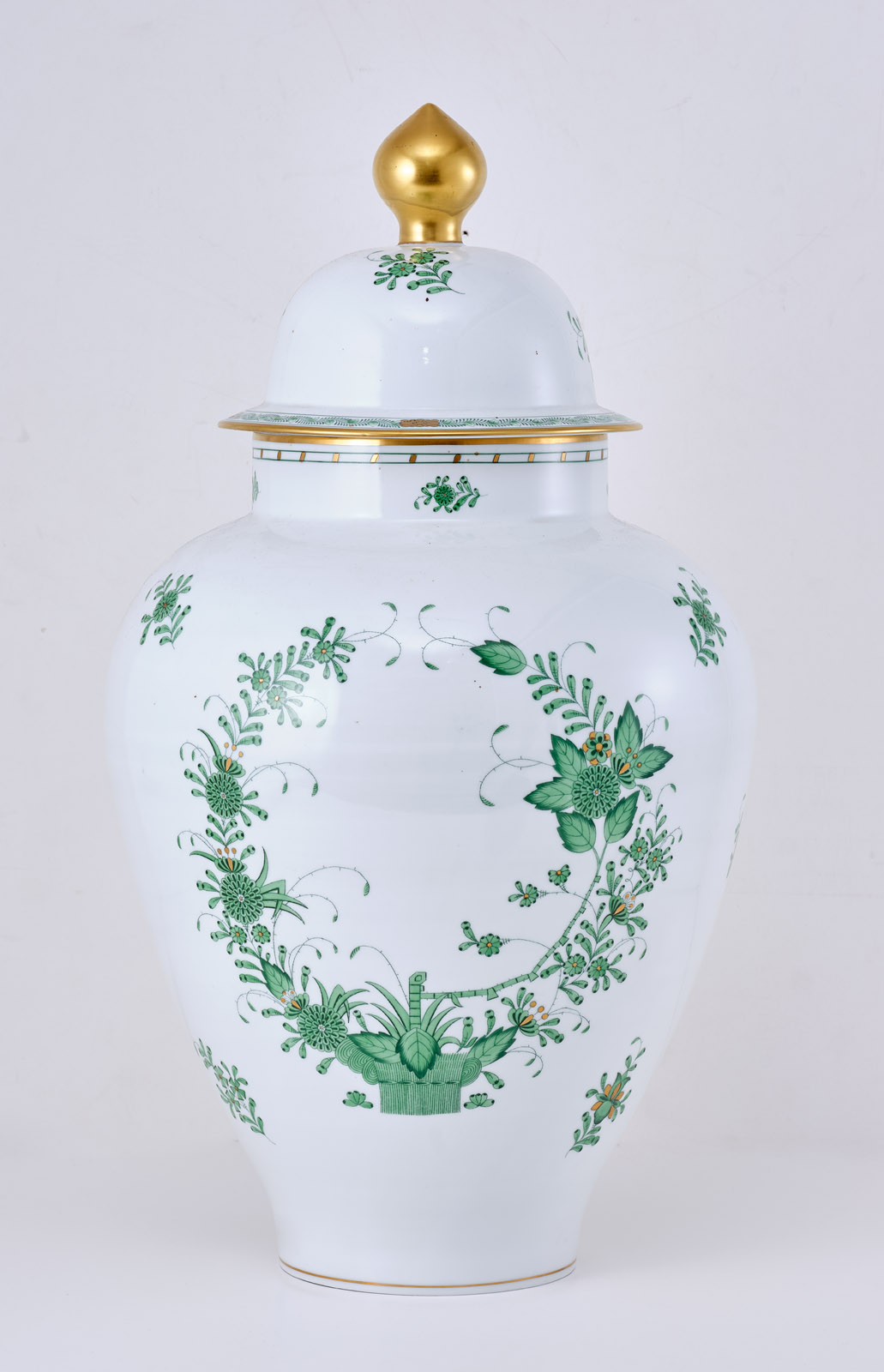 216/484 Gr. Deckelvase, Herend 2. Hälfte 20. Jh. – Bild 2